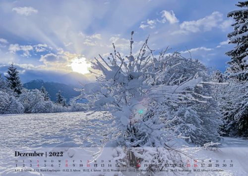 Halltal Kalender 2022 Dezember